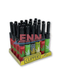 Clipper Mini Pocket Tube Lighters - Pack of 24 (Assorted Designs)