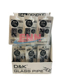 SM-2193 - Clear Glass Pipe Display Set - Box of 24