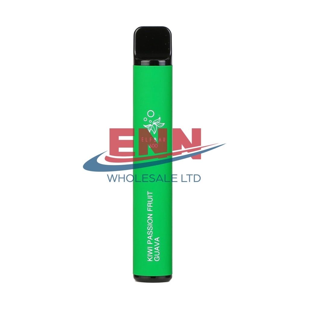 Elf Bar Kiwi Passion Fruit Guava 600 Puffs-2% -Pack Of 10