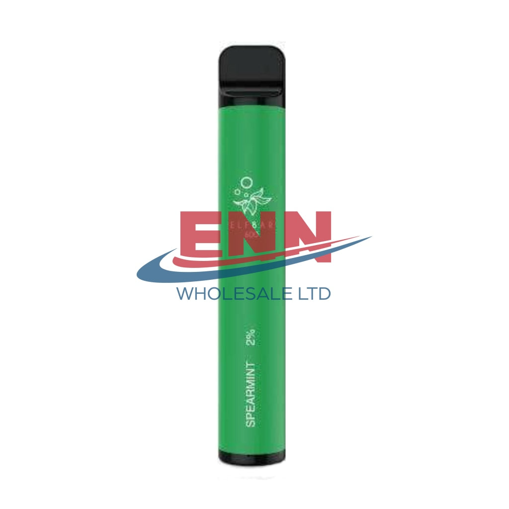 Elf Bar Spearmint 600 Puffs-2% -Pack Of 10