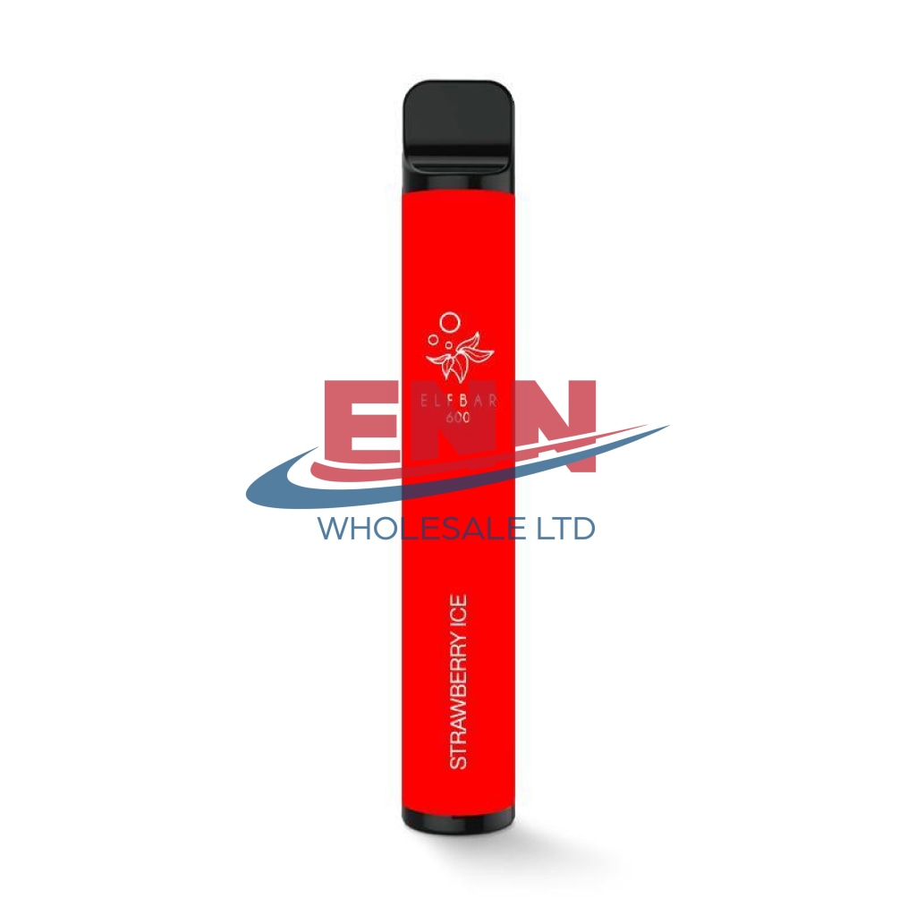 Elf Bar Strawberry Ice 600 Puffs-2% -Pack Of 10