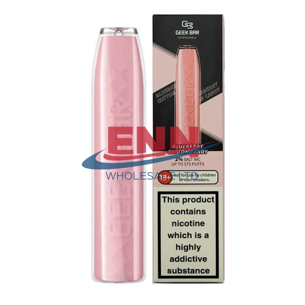 Geek Bar Blueberry Cotton Candy 575 Puffs-2% - Pack Of 10S