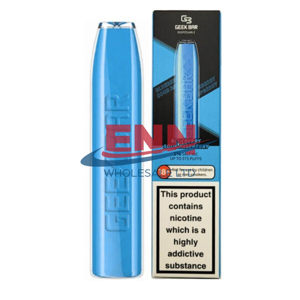 Geek Bar Blueberry Sour Raspberry 575 Puffs-2% - Pack Of 10S
