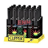 Clipper Mini Pocket Tube Lighters - Pack of 24 (Assorted Designs)