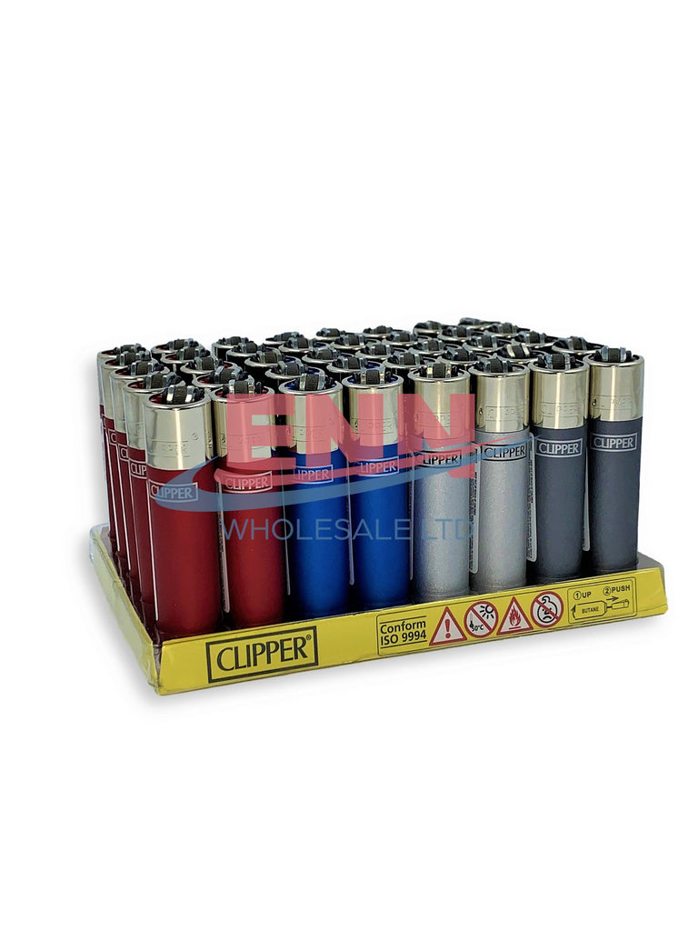 Clipper Metallic Lighters - Pack of 40
