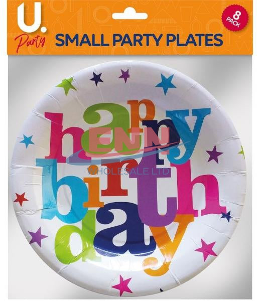 Small Birthday Plates -Pack of 6