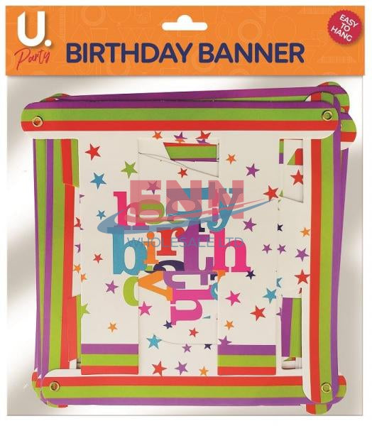 Birthday Banner -Pack of 6