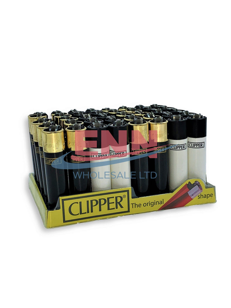 Clipper B&W Lighters - Pack of 40